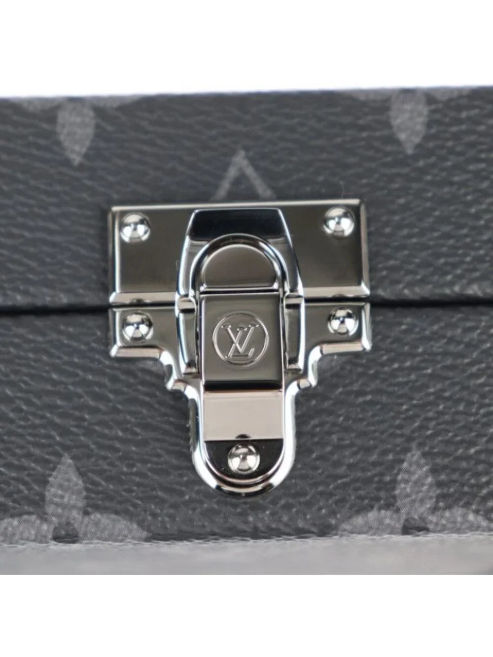 Louis Vuitton Neo Wallet Trunk Shoulder Bag Monogram Eclipse Black Gray